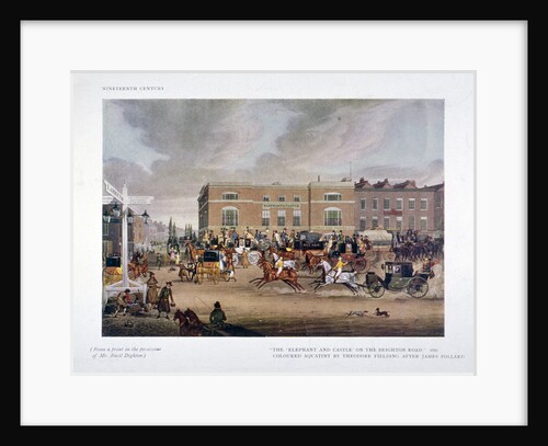 The Elephant and Castle Inn, Newington Butts, Southwark, London by Theodore Henry Adolphus Fielding