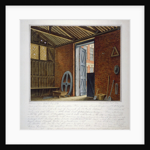 Part of the dwelling house of Sir Christopher Wren, Southwark, London by William Capon