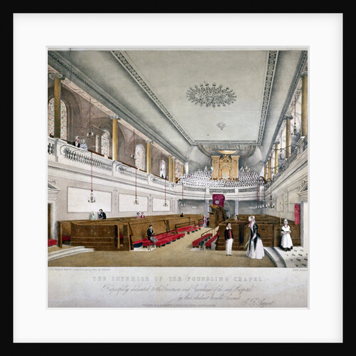 Interior view of the Foundling Chapel, Guilford Street, St Pancras, London by GR Sarjent
