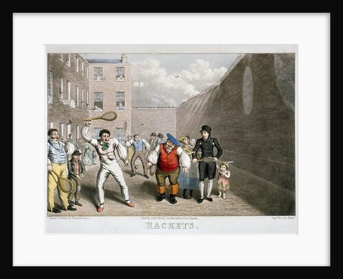 Playing rackets, Fleet Prison, London by Theodore Lane
