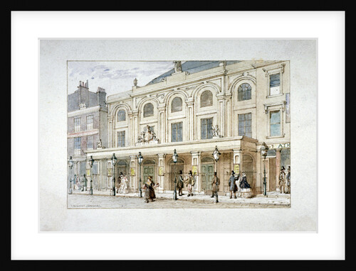 Surrey Theatre and Surrey Coffee House on Blackfriars Road, Southwark, London by Thomas Hosmer Shepherd