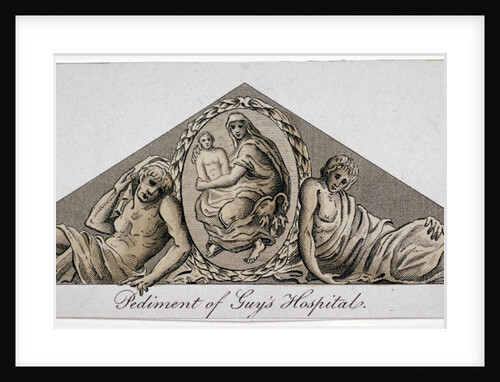 Pediment of Guy's Hospital, Southwark, London by Anonymous