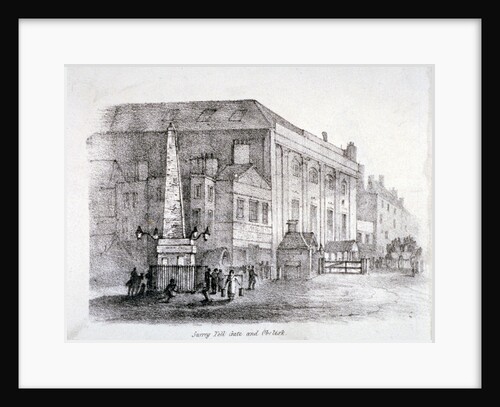 Toll gate and obelisk at St George's Circus, Southwark, London by Anonymous