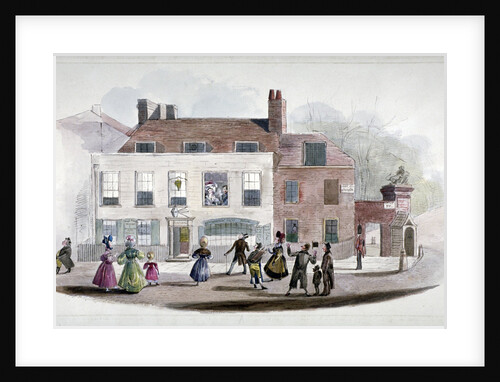 A coffee house and the King's Arms Tavern in Kensington, London by Anonymous