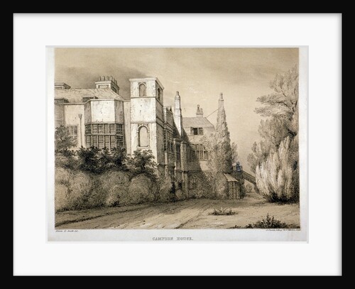 South-east view of Campden House, Kensington, London by A Ducotes