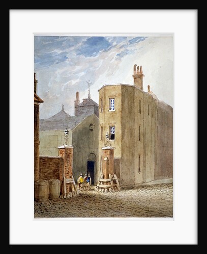 Entrance to Thrale's brewhouse (later Berkeley Perkins' brewery), Southwark, London by John Thomas Smith