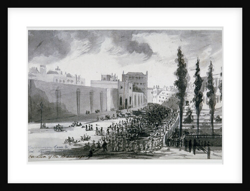 Hosemonger Lane and Gaol, Southwark, London by Anonymous