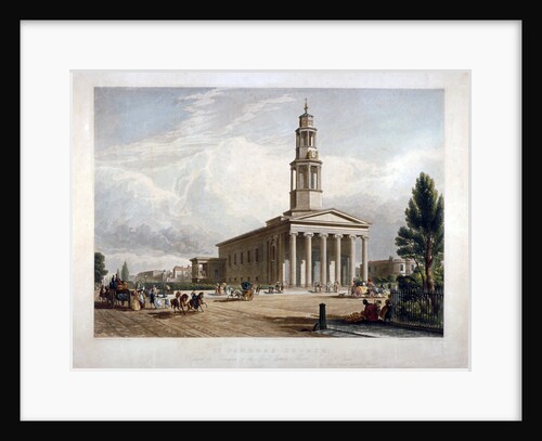 St Pancras New Church on the Euston Road, London by T Kearnan