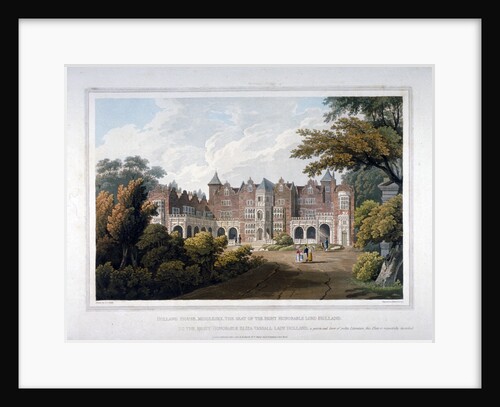 Holland House, Kensington, London by Robert Havell