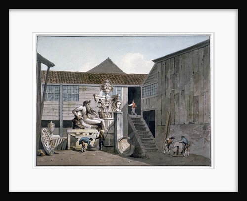 Coade Stone factory yard on Narrow Wall Street, Lambeth, London by George Shepherd
