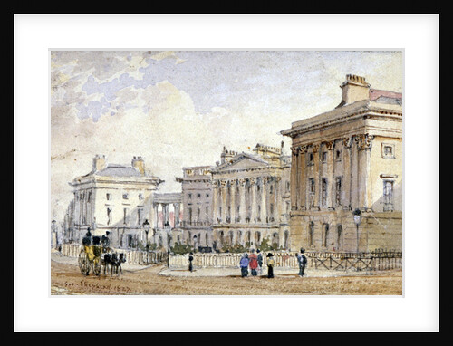View of Clarence Terrace in Regent's Park, London by George Shepherd