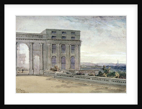 View of Chester Terrace, Regent's Park, London by Edmund Thomas Parris