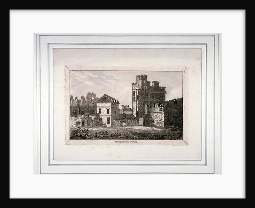 The tower at the Bishop of Winchester's palace, Southwark, London by Anonymous