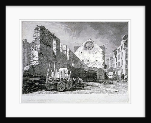 Ruins of the Bishop of Winchester's palace, Southwark, London by John Sell Cotman
