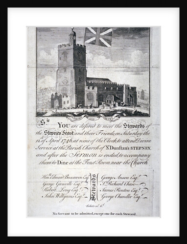 Church of St Dunstan and All Saints, Stepney, London by James Basire I