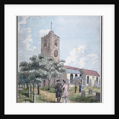 South-west view of All Saints Church, Fulham, London by Anonymous