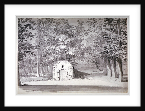 An ice house or conduit in Greenwich Park, London by Samuel Hieronymus Grimm
