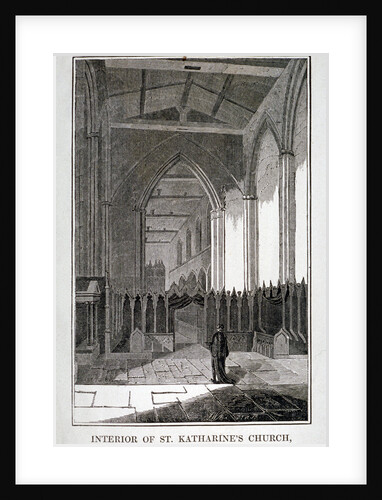 Interior of the Church of St Katherine by the Tower, Stepney, London by JWA