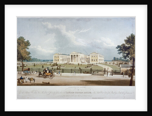 South-west view of the London Orphan Asylum in Lower Clapton, Hackney, London by George Hawkins