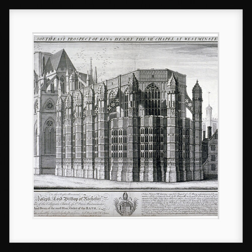 South-east view of King Henry VII's chapel at Westminster Abbey, London by William Henry Toms