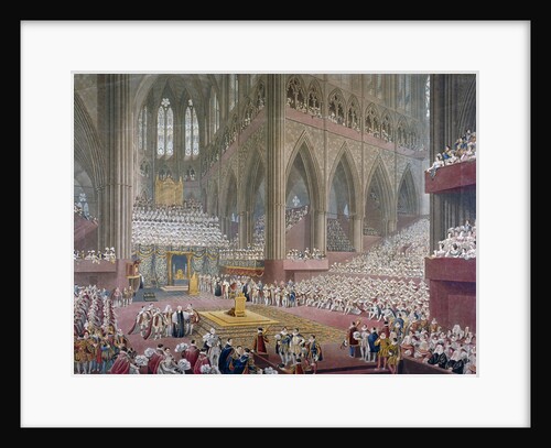 Coronation of George IV, Westminster Abbey, London by Anonymous