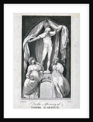 Monument to David Garrick in the south transept of Westminster Abbey, London by Philip Audinet