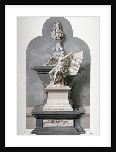 Monument to Philip Carteret in the north nave aisle of Westminster Abbey, London by Fisher