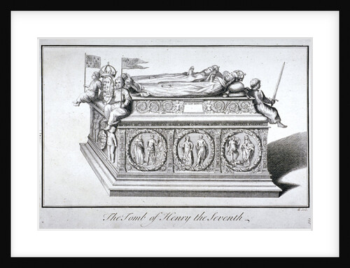 Tomb of Henry VII and Queen Elizabeth in the king's chapel, Westminster Abbey, London by Benjamin Cole