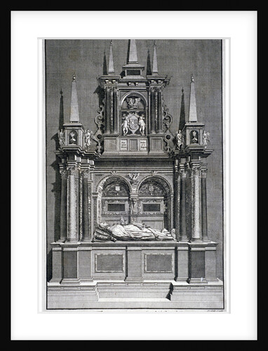 Frances, Countess of Hertford's tomb, Westminster Abbey, London by James Cole