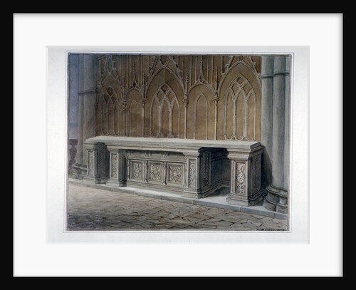 Anne of Cleves' monument, Westminster Abbey, London by John Chessell Buckler