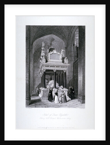 Queen Elizabeth I's tomb, Henry VII Chapel, Westminster Abbey, London by William Radclyffe