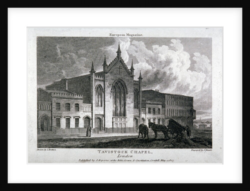 Tavistock Chapel, Tavistock Place, St Pancras, London by Samuel Rawle