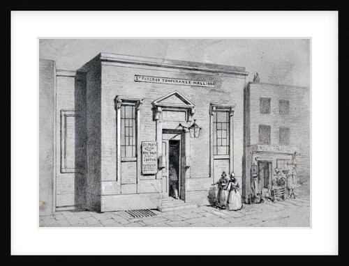 Occasional Chapel, Weir's Passage and Temperance Hall, St Pancras, London by Thomas Hosmer Shepherd