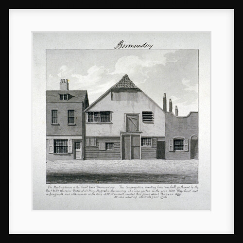 Meeting-house of St Mary Magdalen in the Court Yard, Bermondsey Square, London by John Chessell Buckler