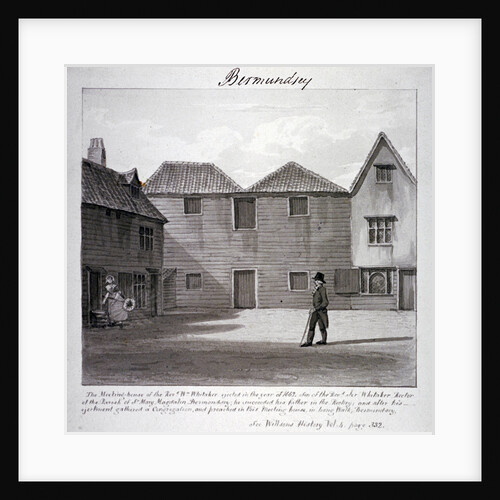 The Reverend Whitaker's meeting house, Long Walk, Bermondsey, London by John Chessell Buckler