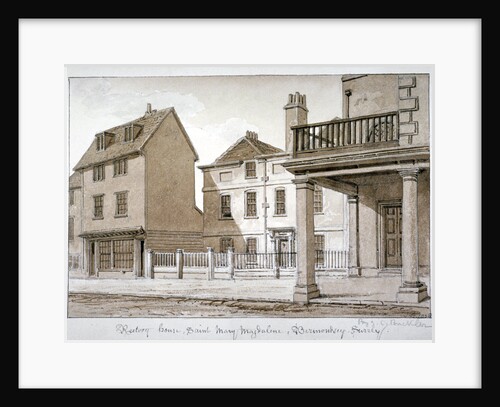 The rectory, St Mary Magdalen, Bermondsey, London by John Chessell Buckler