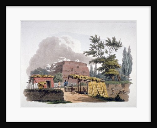 Brick kiln near Sloane Street, Chelsea, London by William Pickett