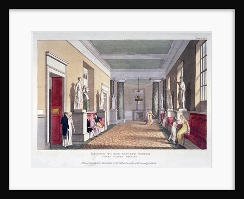 Room off the private boxes, Covent Garden Theatre, Bow Street, Westminster, London by Anonymous