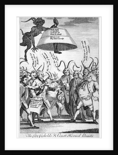 The City cuckolds & Court horned beasts comparing each other's beauty by Anonymous