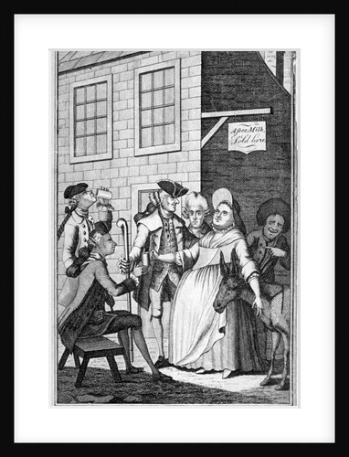 Certain City macaronis drinking asses' milk by Anonymous