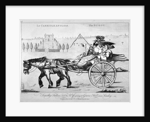 Timothy Tallow, and his wife, going to Graves Hall, on a Sunday by Anonymous