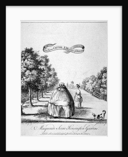 A masquerade scene, Kensington Gardens by James Bretherton