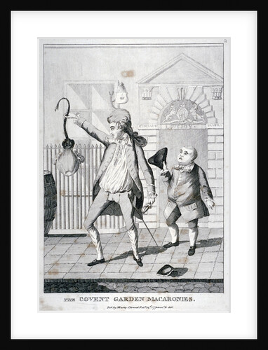 The Covent Garden macaronies by Anonymous