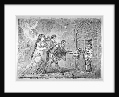 Theatrical Mendicants, Relieved ... by James Gillray
