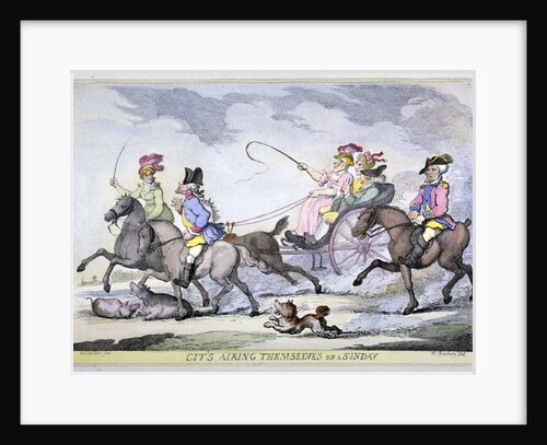 Cits Airing Themselves on a Sunday by Thomas Rowlandson
