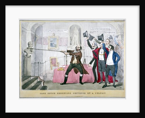 Jack Ketch executing sentence on a culprit by Anonymous