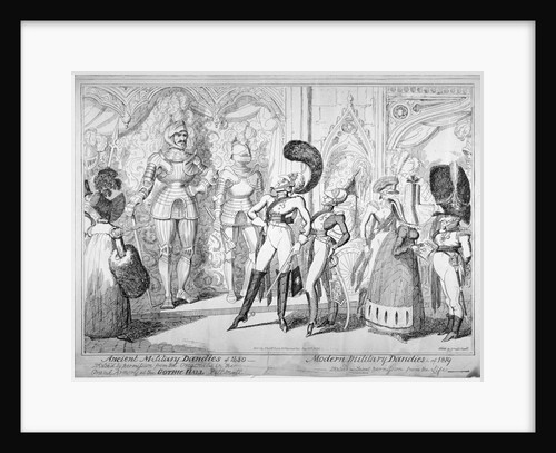 Ancient and modern military dandies by George Cruikshank