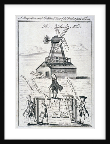 A perspective and political view of the timber-yard at L-e by Anonymous