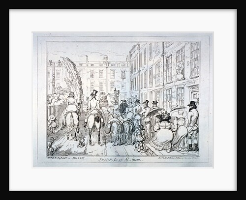 Sketch for an Al-bum by George Cruikshank