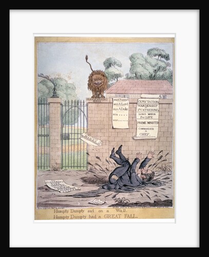 Humpty Dumpty sat on a Wall... by Richard Dighton